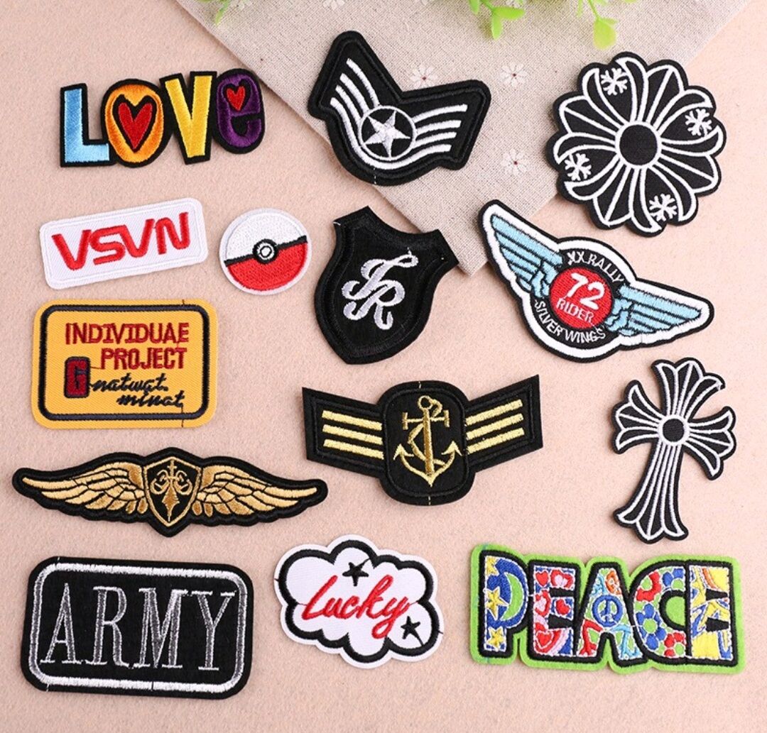 Logo Ủi/Patch Ủi/Sticker Thêu Dùng Trang Trí Quần Áo