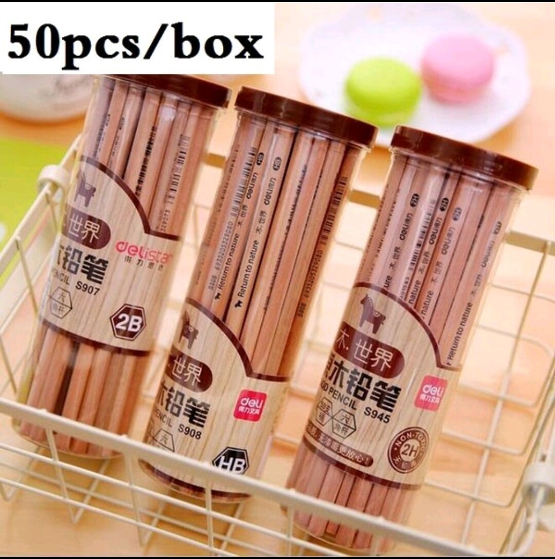 HỘP 50 CÂY BÚT CHÌ GỖ HP