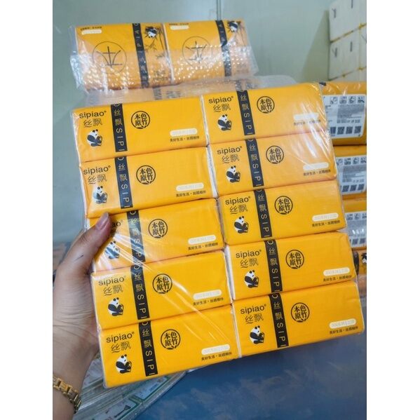 Bịch 10 gói giấy ăn gấu trúc 3000 tờ