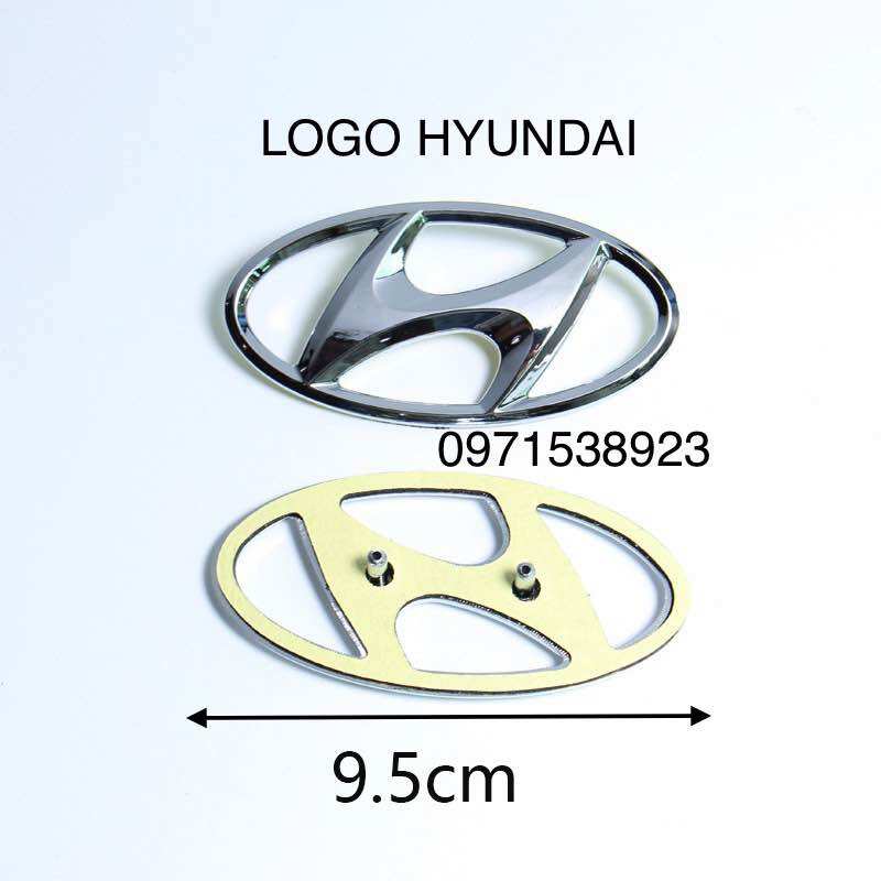 Logo chữ h hyundai cao cấp giá rẻ kích thước 9,5cm