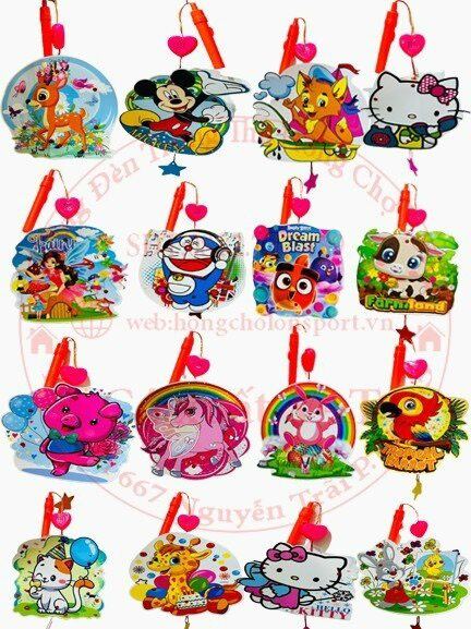Đồ chơi lồng đèn trung thu 2 MẢNH hát nhạc và đèn.