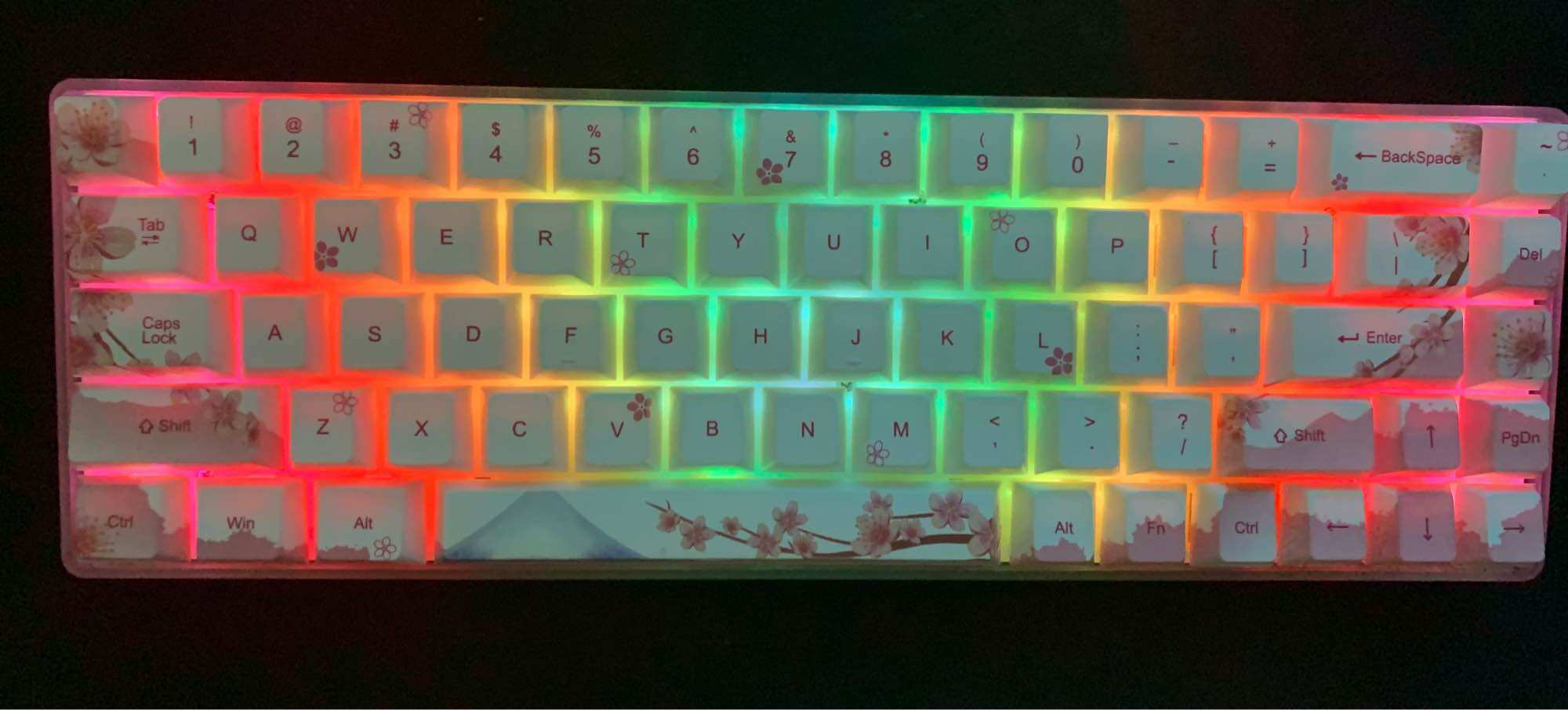 Keycaps hoa anh đào profile cherry