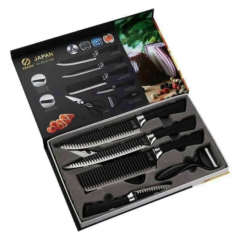Bộ 5 dao kiểu Nhật lượn sóng
