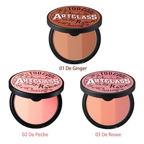 Phấn má 3 màu Too cool for school artclass by rodin blusher 6.8g