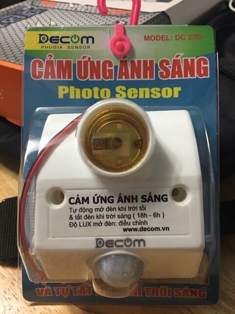 Đui đèn cảm ứng ánh sáng