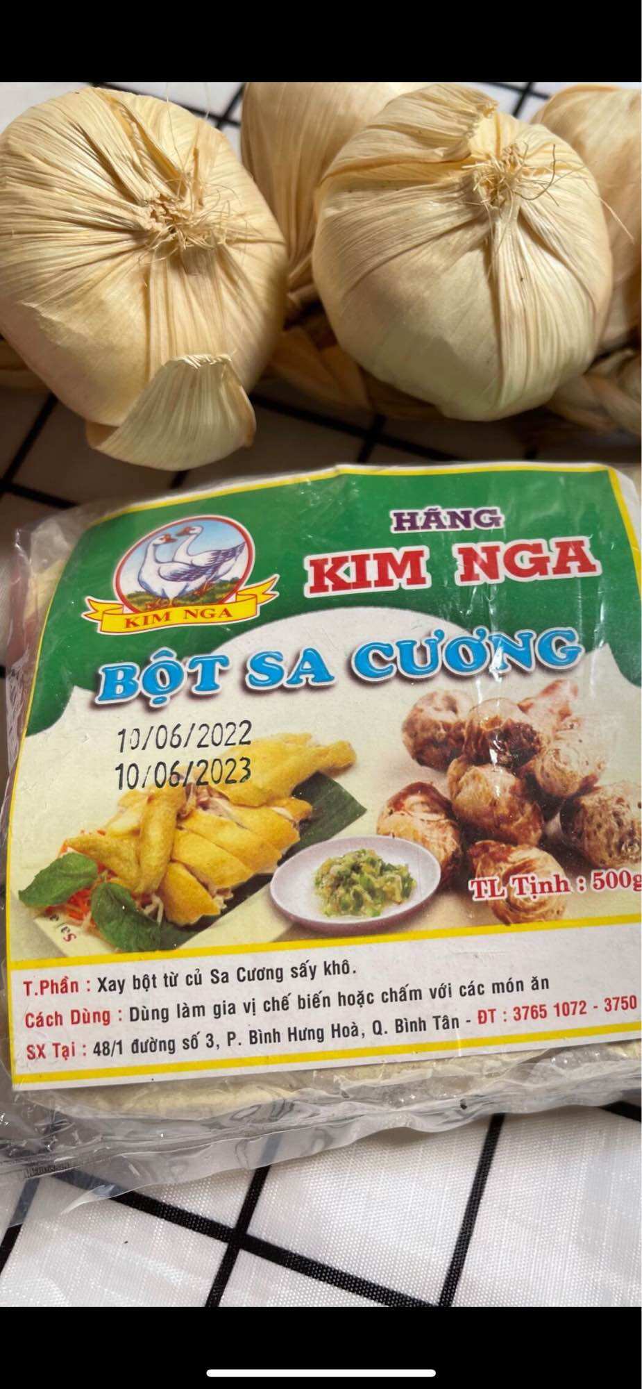 BỘT SA CƯƠNG KIM NGA  100GRAM - 500GRAM