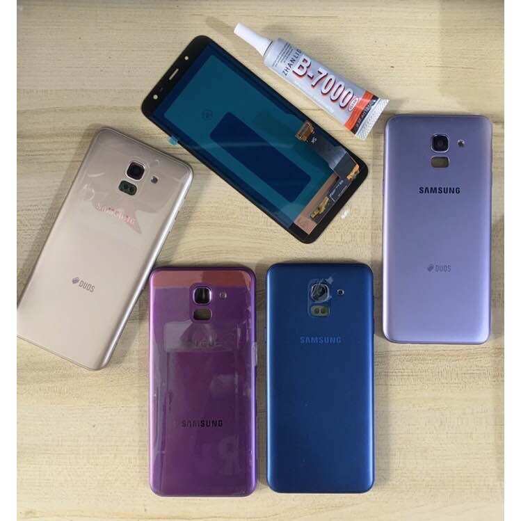 Combo bộ vỏ + màn hình samsung j6 2018 j600 q-led công nghệ cao tặng túyp keo