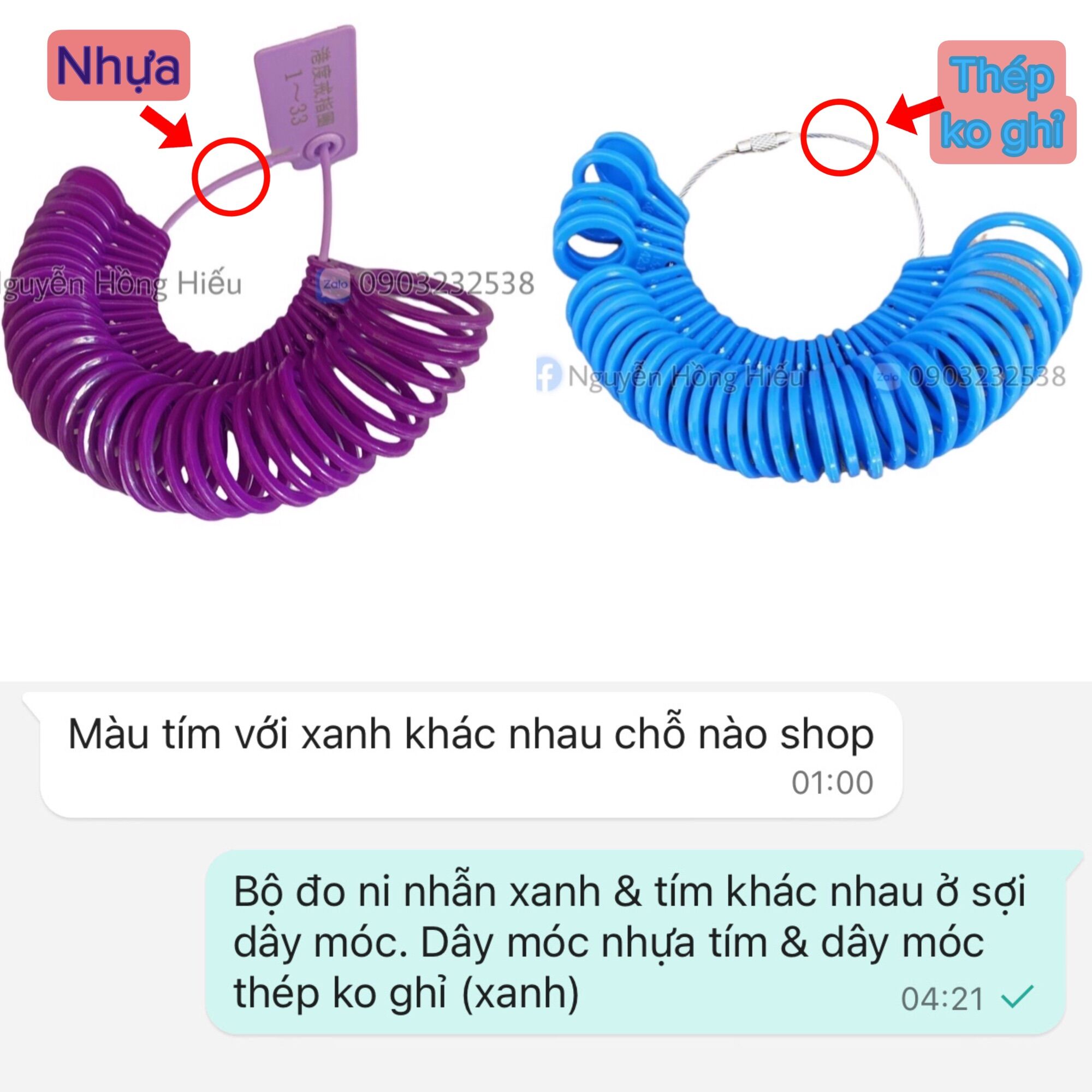 Bộ Đo Ni Size Nhẫn [NFYSTORE]