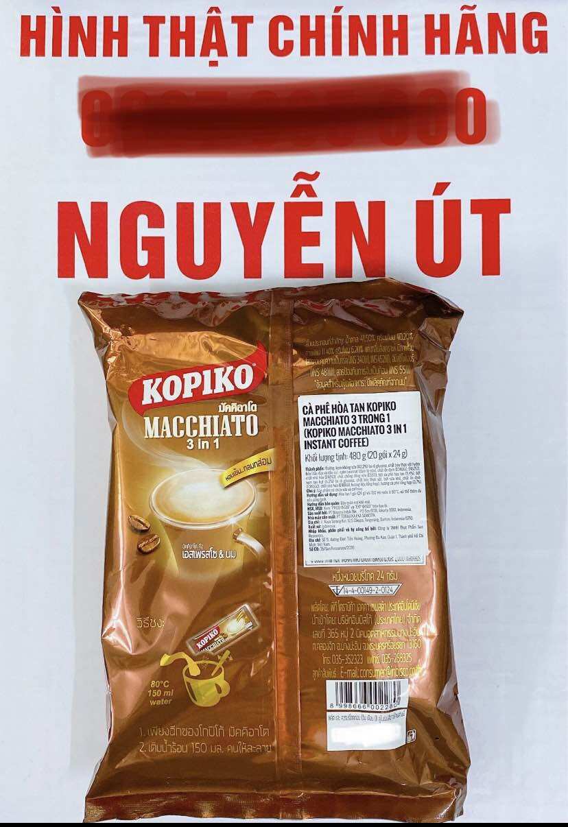 Cafe kopiko macchiato bịch 20 gói x 24g