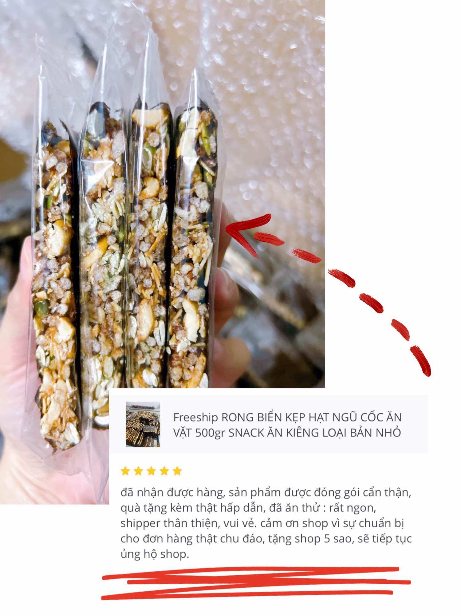250Gr Freeship SNACK RONG BIỂN KẸP HẠT TÚI 250gr