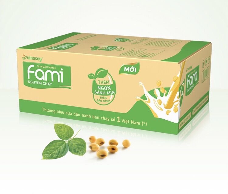 Thùng sữa đậu nành nguyên chất Fami