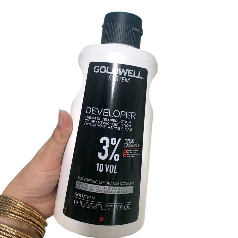 [HCM]DUNG MÔI PHA MÀU NHUỘM OXY GOLDWELL TOPCHIC (3%6%9%12%)