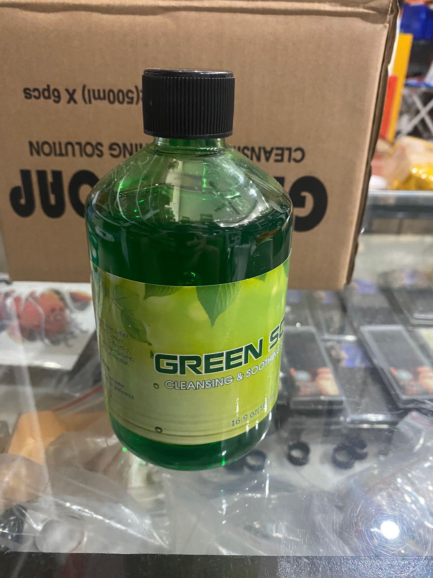 Green Soap 500ml tạo bọt vệ sinh hình xăm