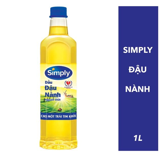 [DẦU ĐẬU NÀNH] Dầu ăn Simply 1L