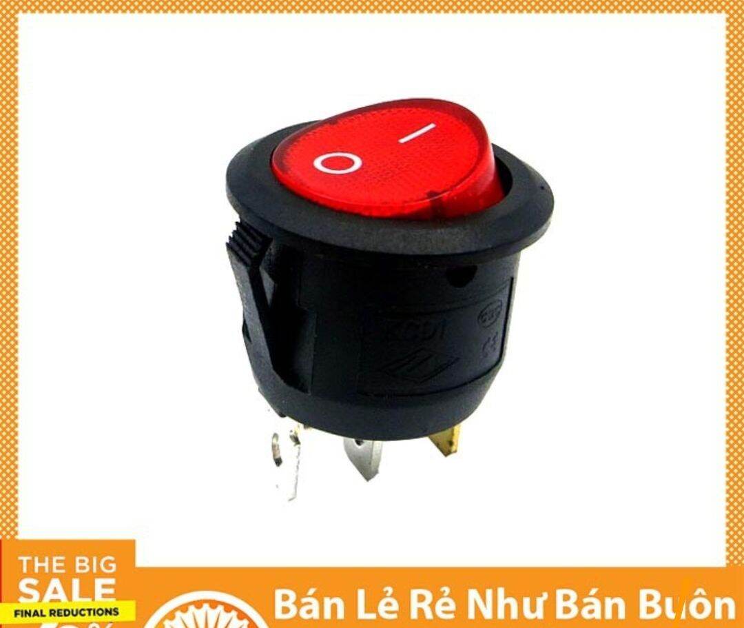 Công Tắc Tròn 3 Chân Màu Đỏ