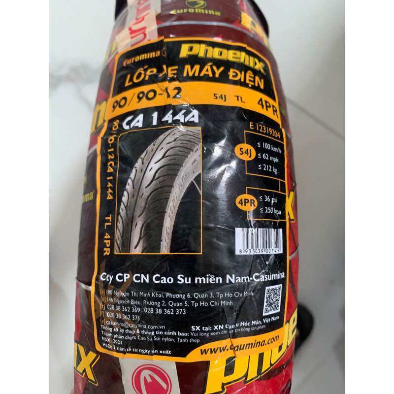 Lốp xe điện 90/90-12 không săm