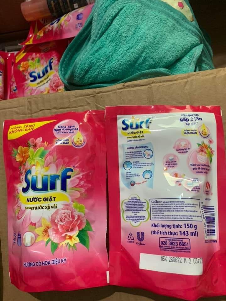 Nước giặt Surf 150gr túi nhỏ
