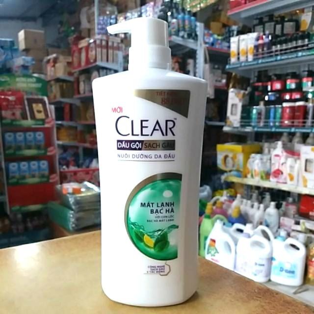Dầu gội Clear bạc hà 900g