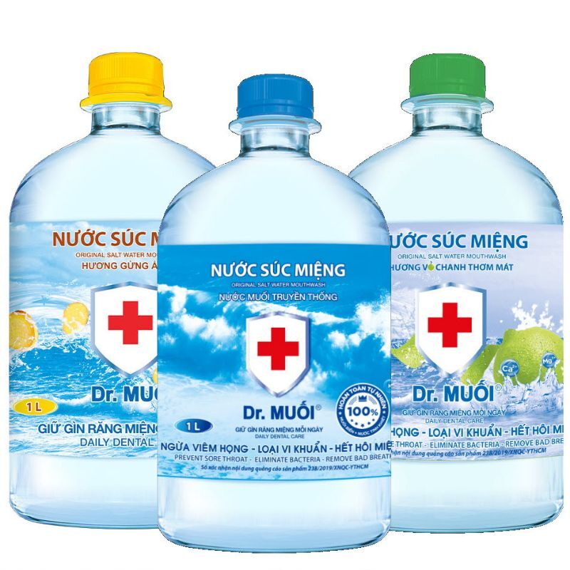 Nước muối súc miệng - Nước muối súc miệng Dr. Muối