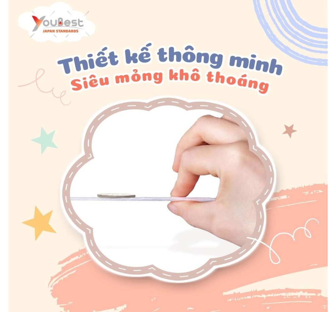 Combo 6 gói tã Quần YouBest Xl 26 miếng