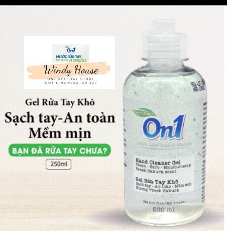 Gel rửa tay khô sạch khuẩn On1 250ml hương Fresh Sakura