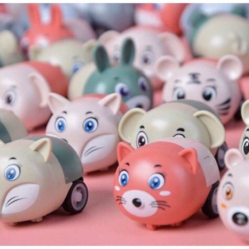 Đồ chơi xe thú chạy đà mini