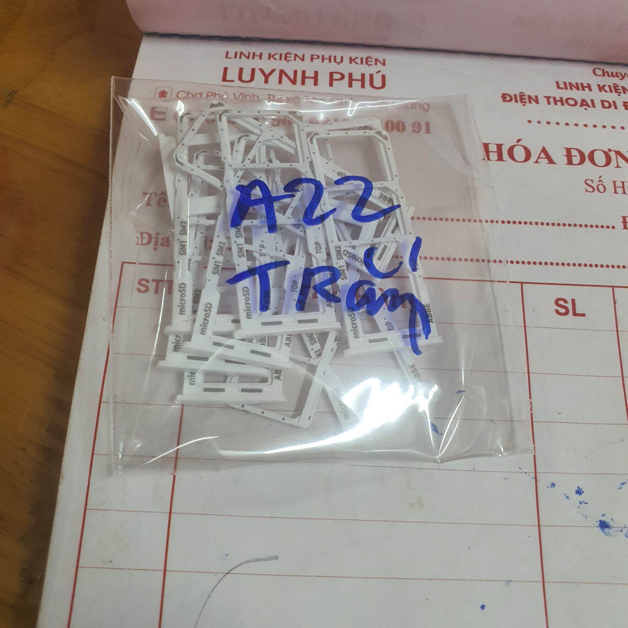 Khay sim samsung A22 4G bao test