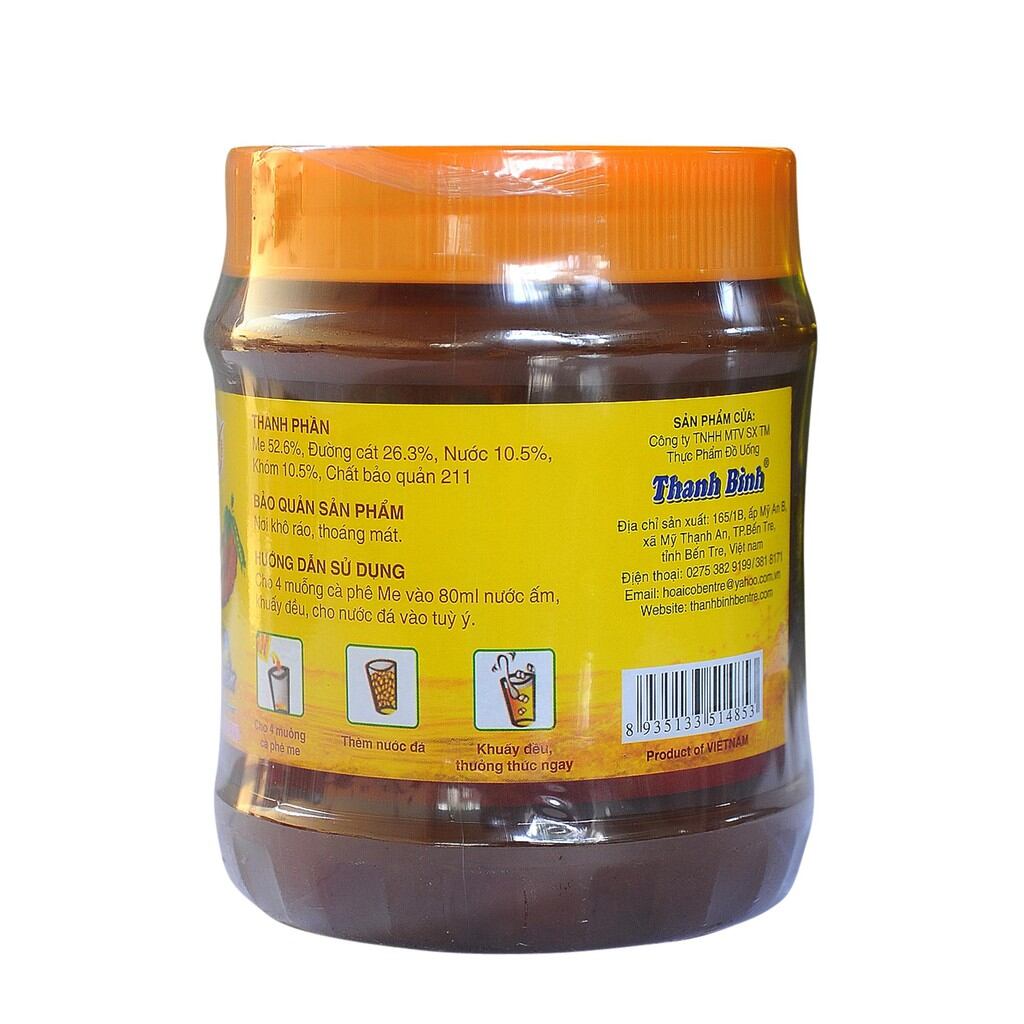 Đá me hạt mềm Thanh Bình hủ 900g