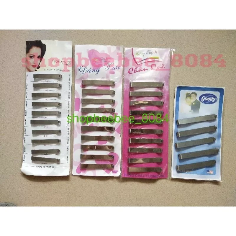 set vỉ cặp tóc 3 lá bé 10 cái , kẹp tóc dành cho các bà các mẹ