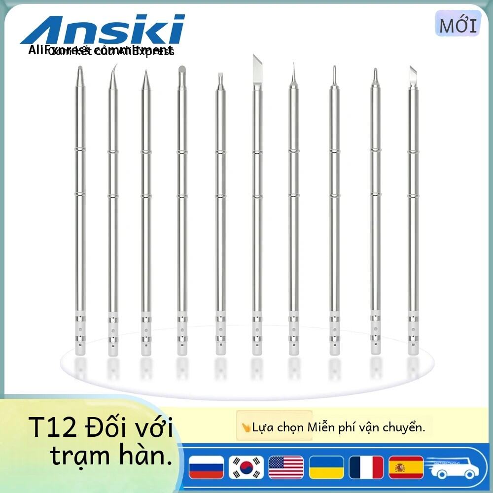 Đầu Hàn Dòng T12 T12-ILS Tương Thích Với Hakko FX951 STC STM32 FX-950 FM-203 Đầu Trạm Hàn Đa Năng