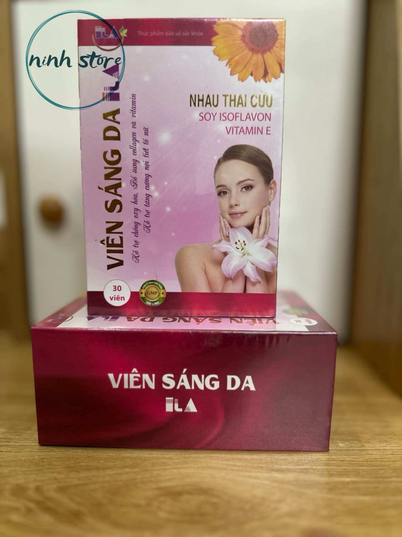 Viên uống sáng da ILA, bổ sung collagen tăng cường nội tiết tố nữ