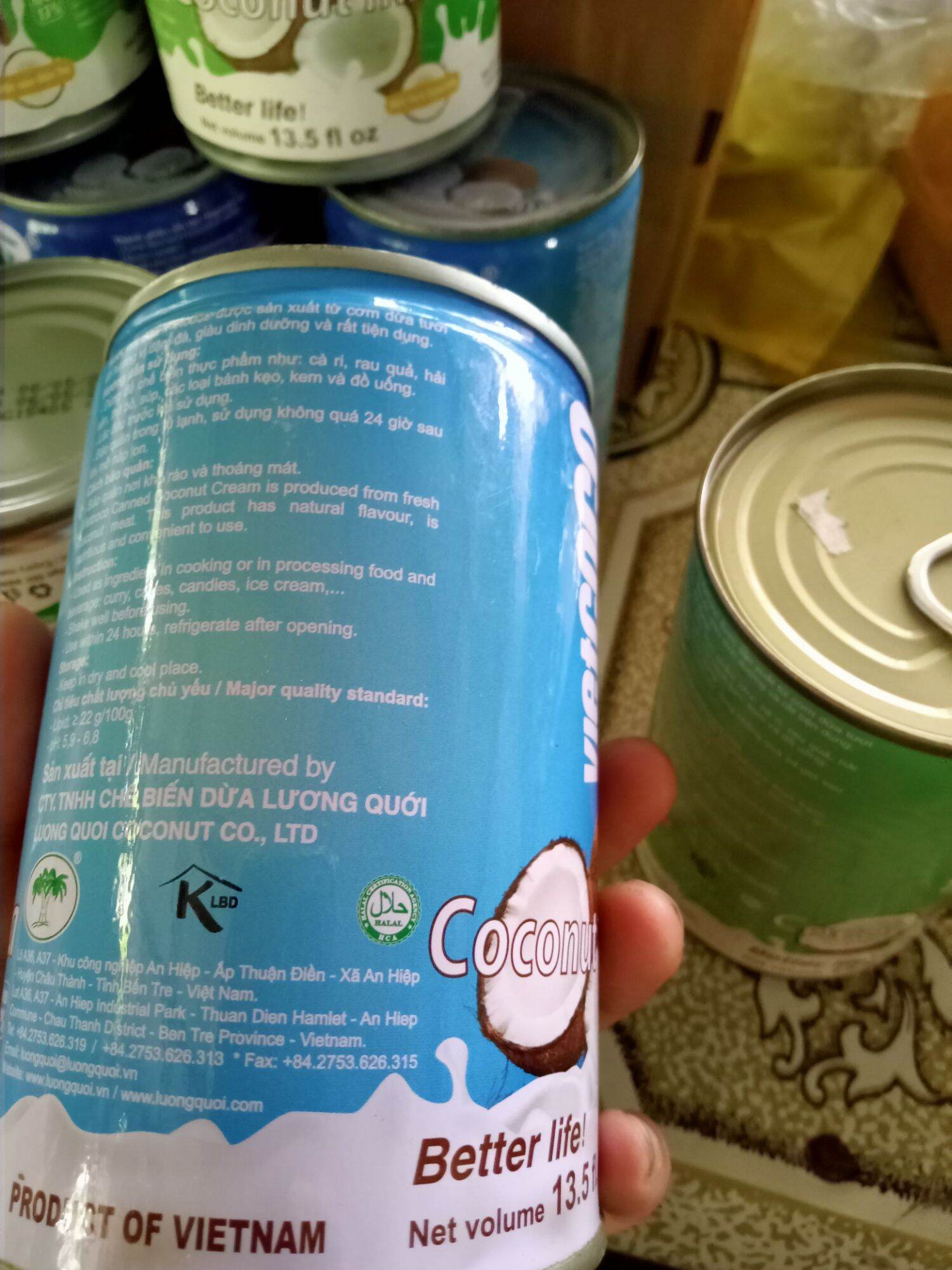 Nước cốt dừa  hộp 400ml