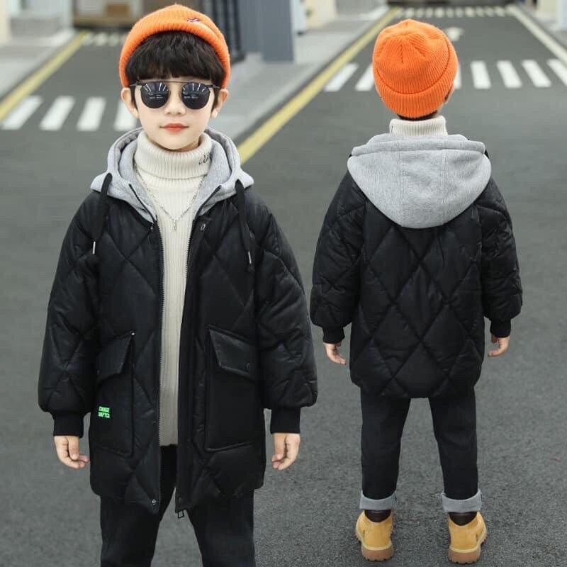 Áo phao lót nỉ bé trai size đại