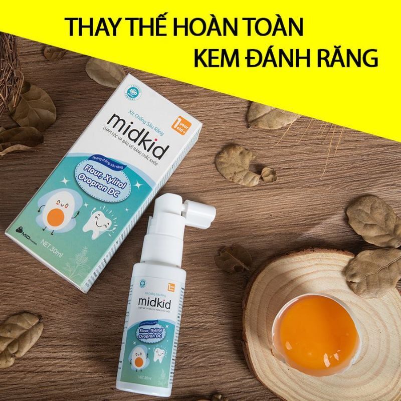 Xịt Midkid xịt chống sâu răng Midkid