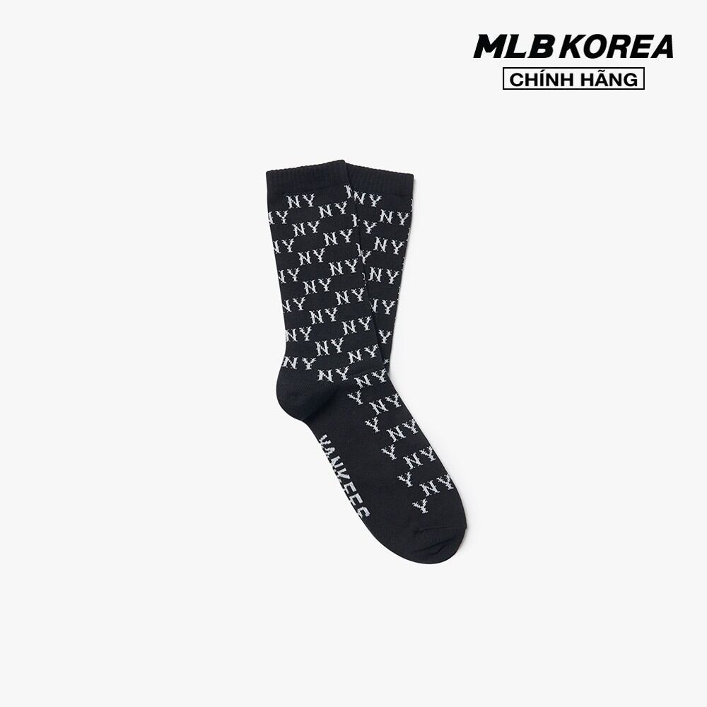 Mlb - vớ cổ cao unisex dia monogram 3asomm13n-50bks