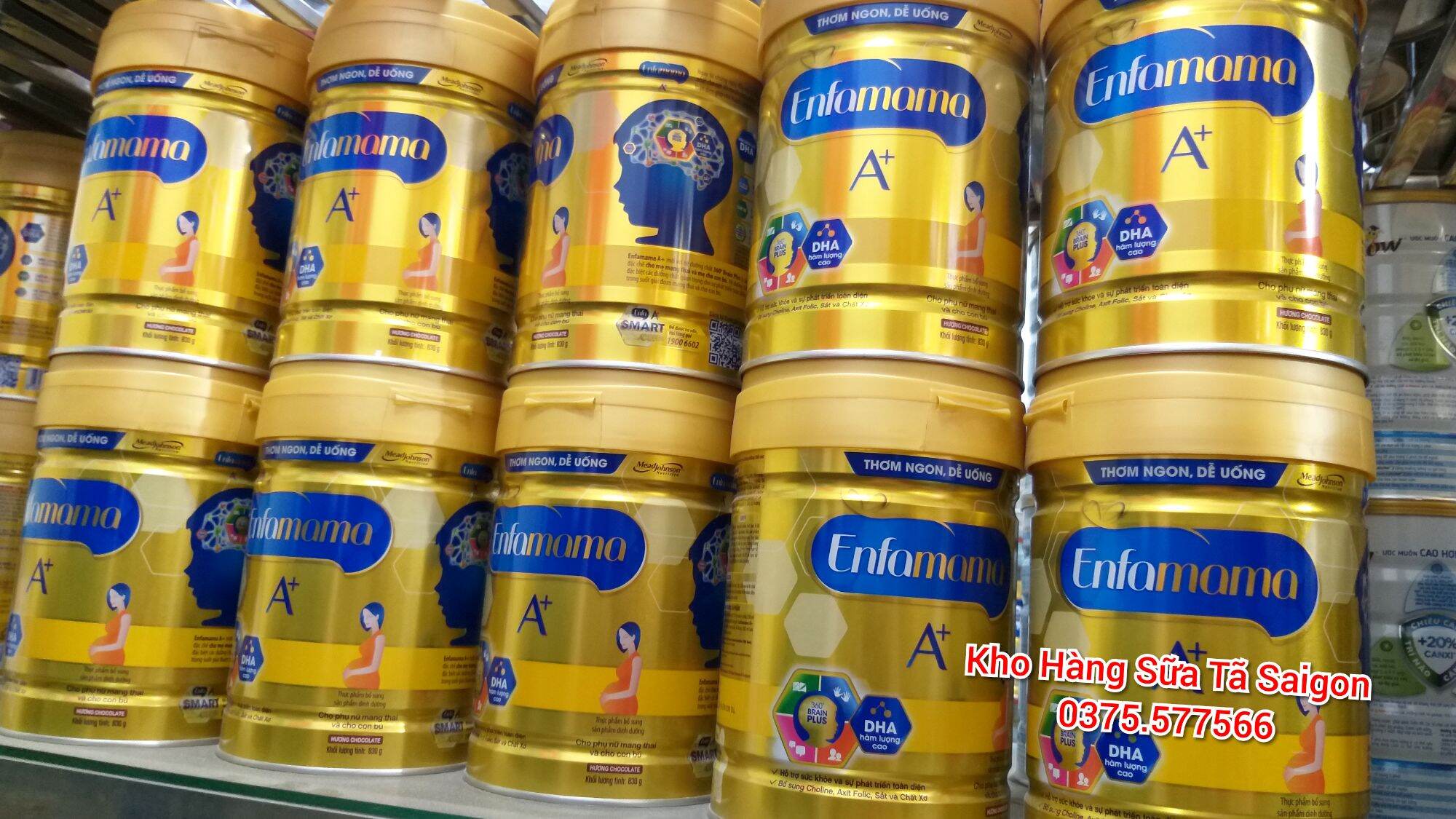 Sữa bầu Enfa mama A+ lon 830g của Mead Johnson