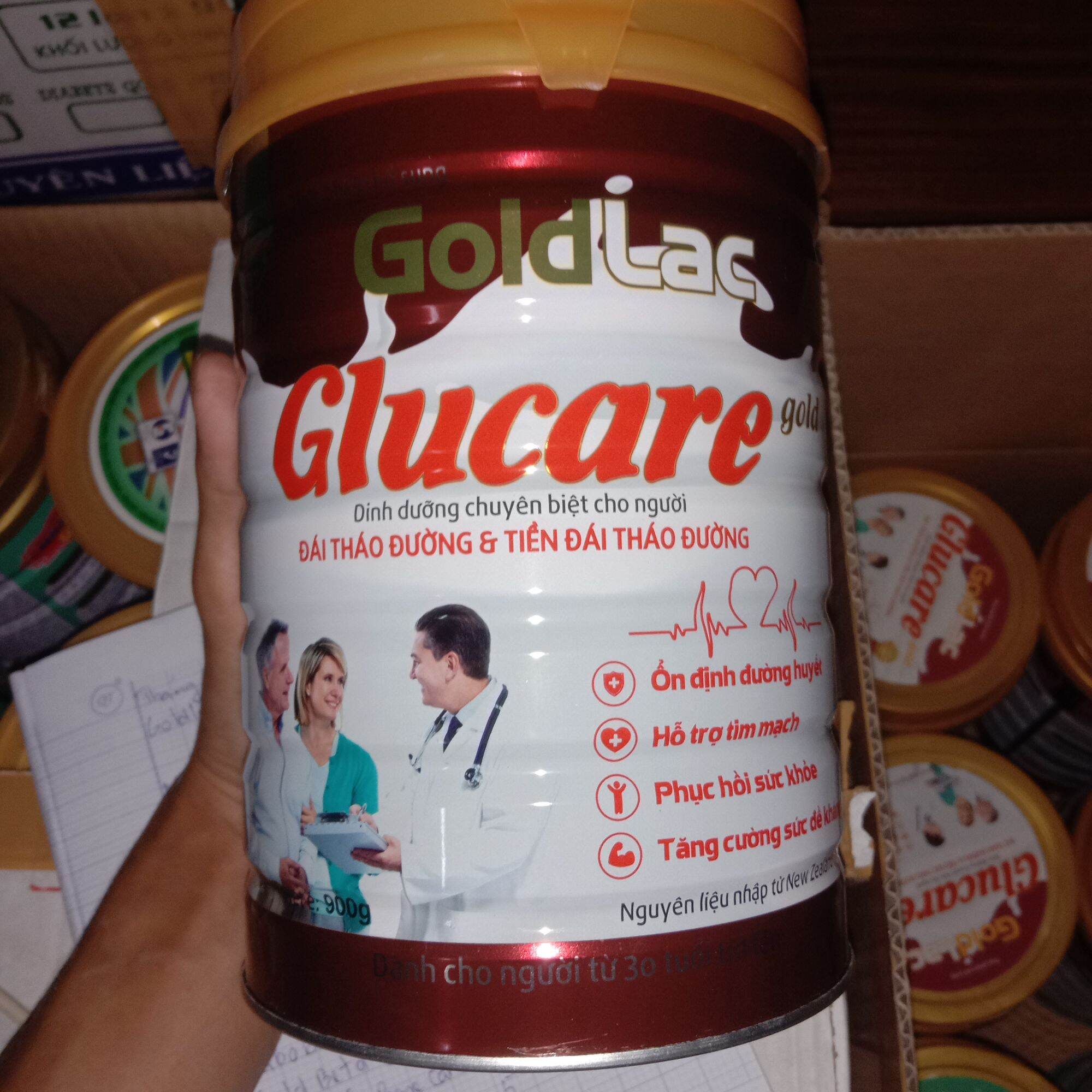 Sữa cho người tiểu đường Goldlac glucare 900g
