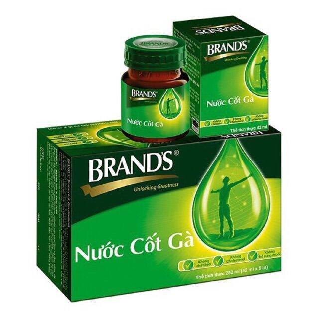 Nước cốt gà Brands (2 Lốc 12 lọ x 42ml)