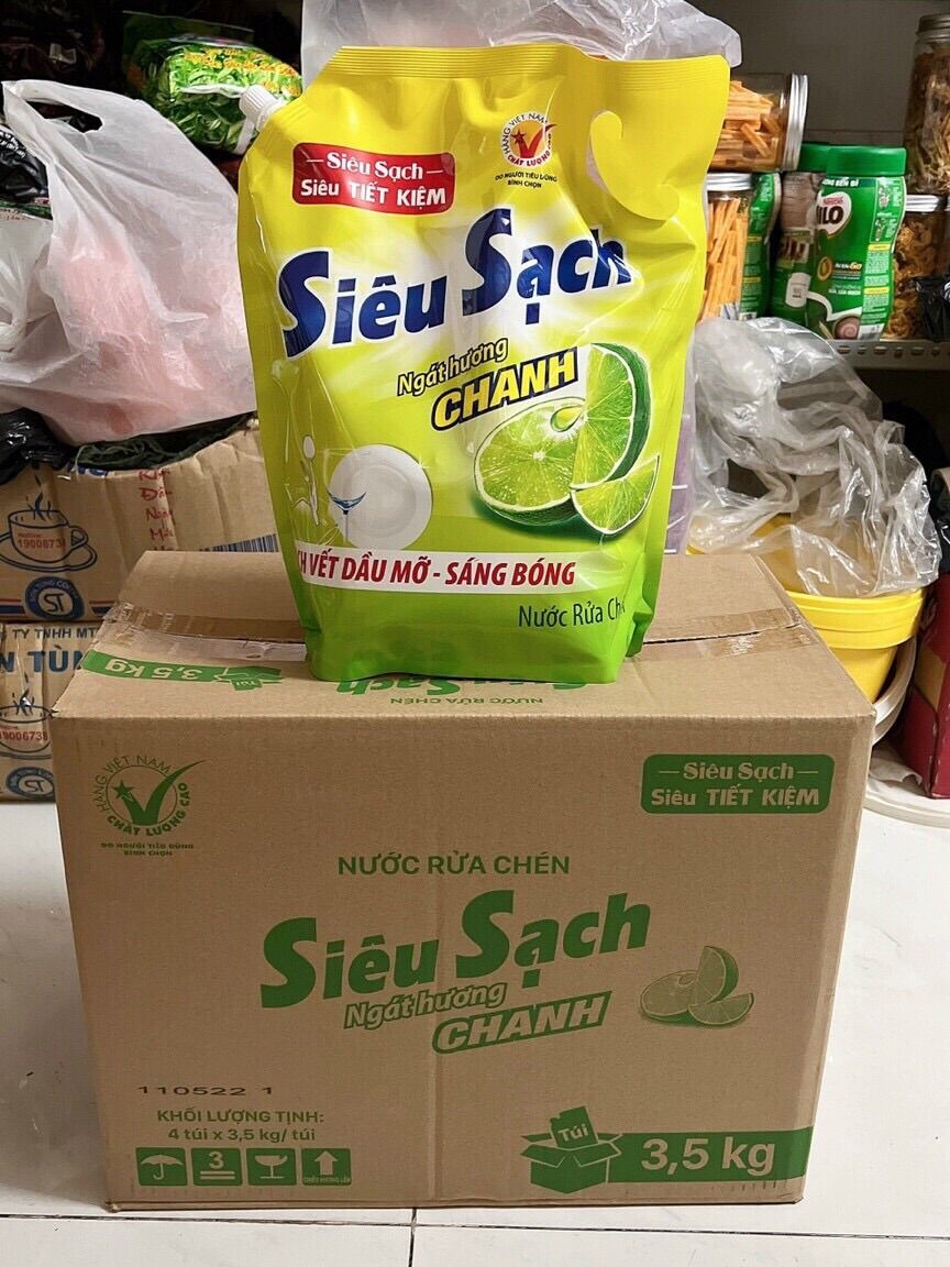 Nước rửa chén siêu sạch . 3kg5