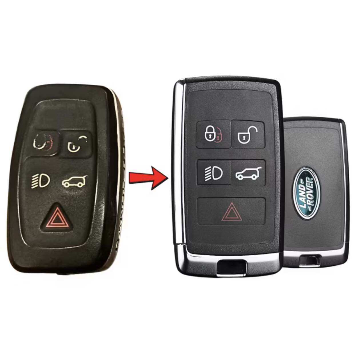 [ GIÁ HUỶ DIỆT ] Vỏ Nâng Cấp Chìa Khoá xe ô tô Range Rover Jaguar Evoque, Velar, Sport F-Pace, XE, XF