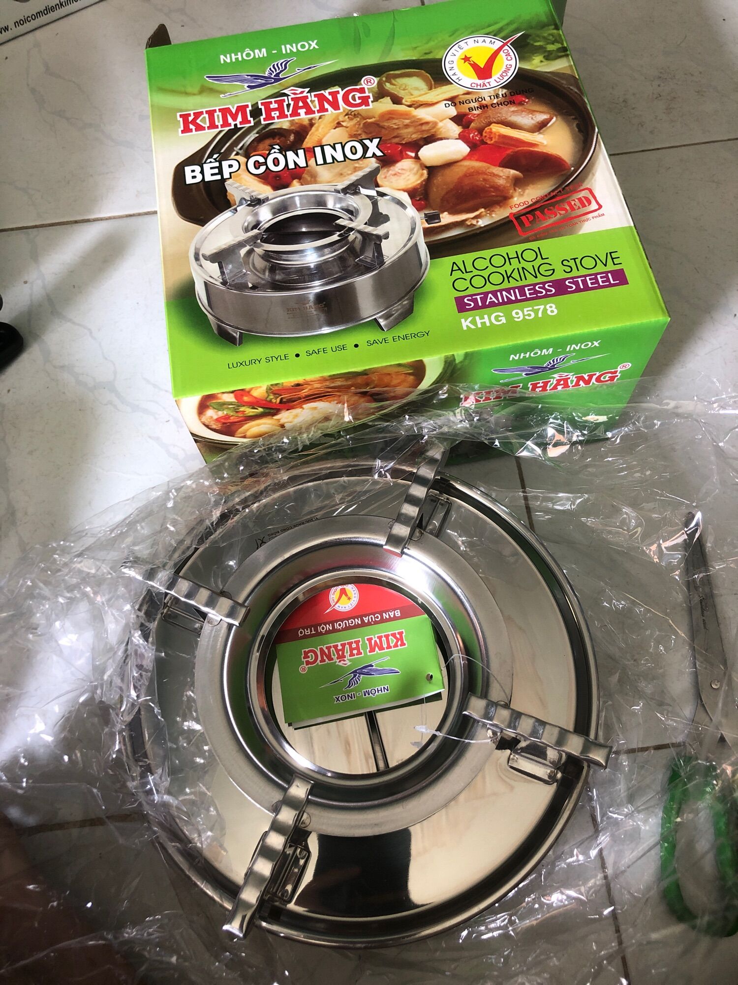 Bếp cồn Inox Kim Hằng KHG9578