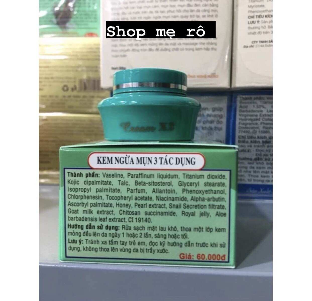 kem x2 Mụn 3 tác dụng hủ 6g