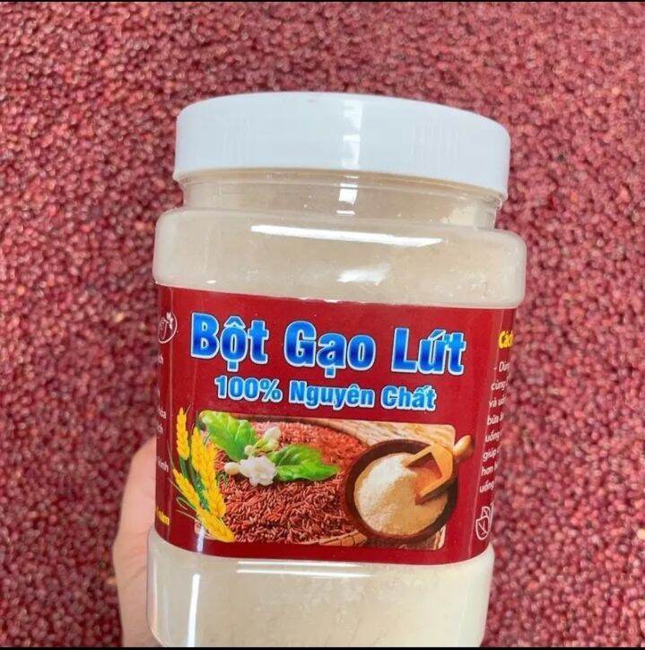 Bột gạo lứt huyết rồng rang xay nguyên chất - Hủ 500g ( Giá Siêu Khuyến Mãi )
