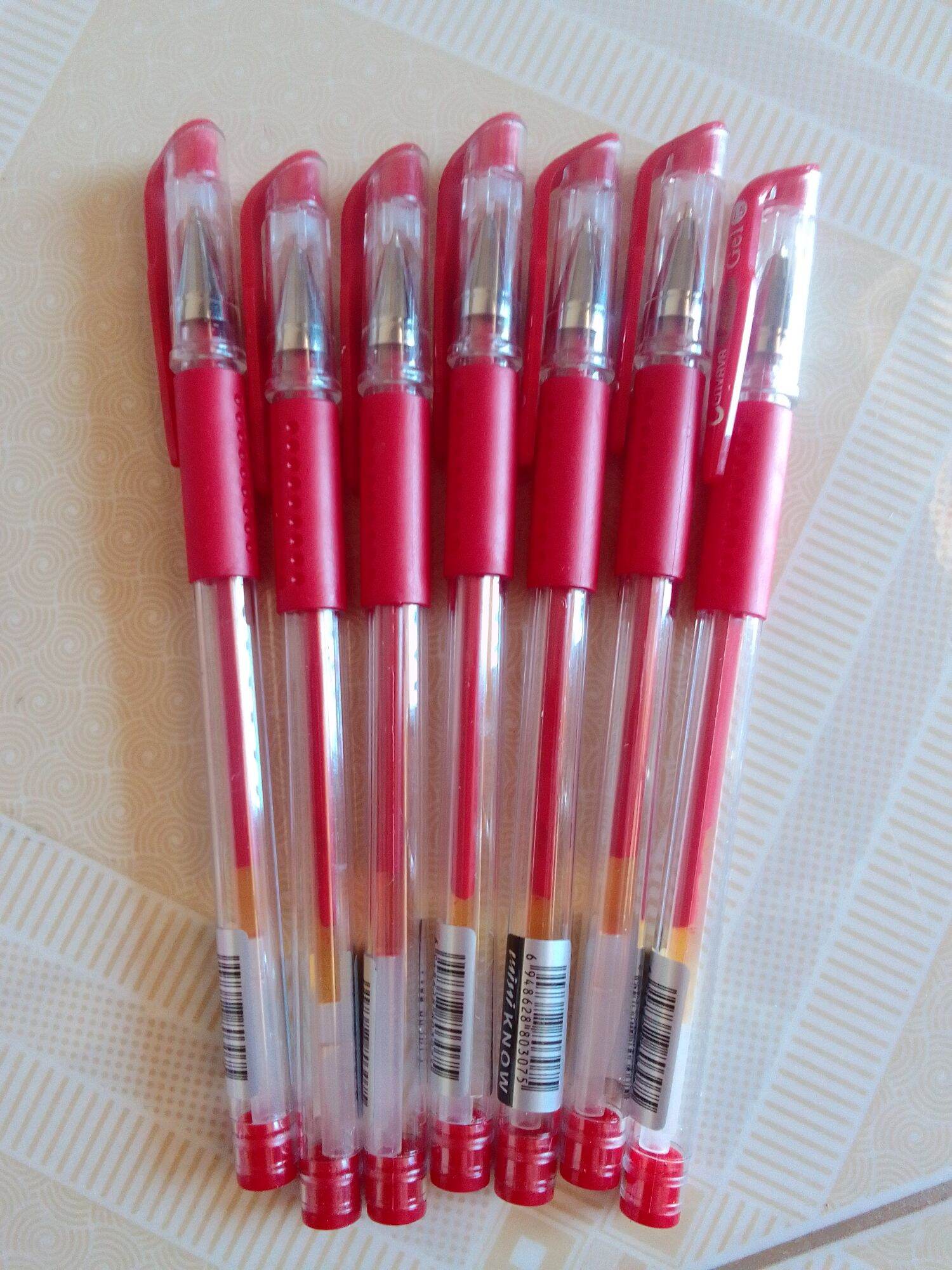 Hộp 12 bút mực gel Cenvava Mini Know xanh đỏ đen