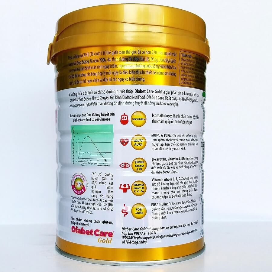 [HCM]Sữa bột Diabetcare Gold lon 900g