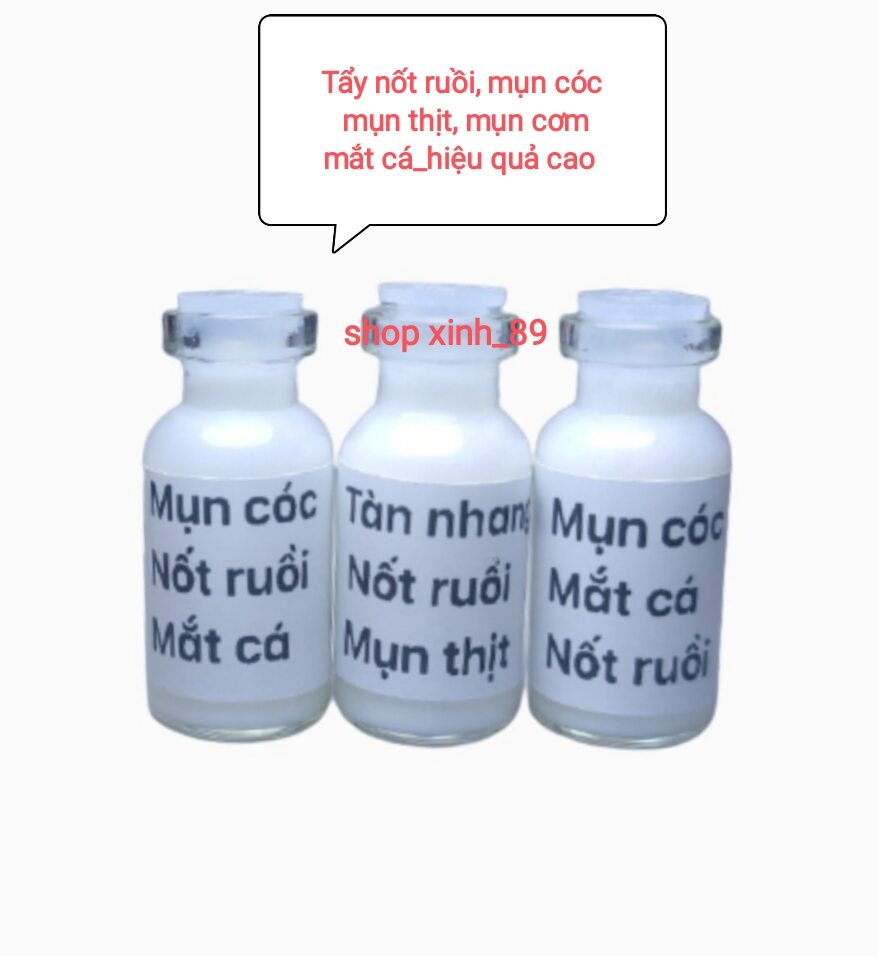 Kem tẩy nốt ruồi, mụn cóc, mụn thịt, mụn cơm, mắt cá handmade