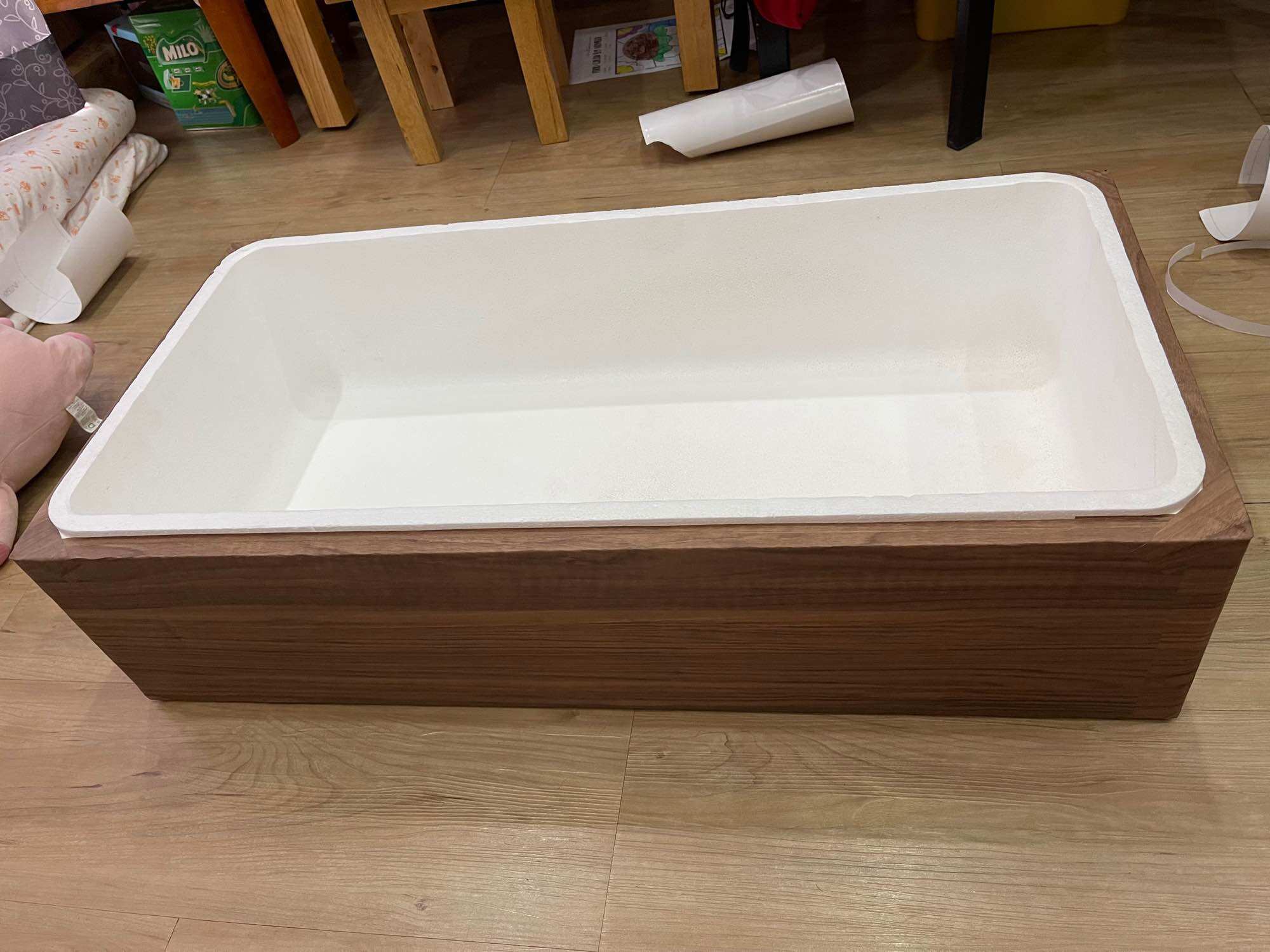 Thùng xốp vân gỗ nuôi cá size 50x37x24