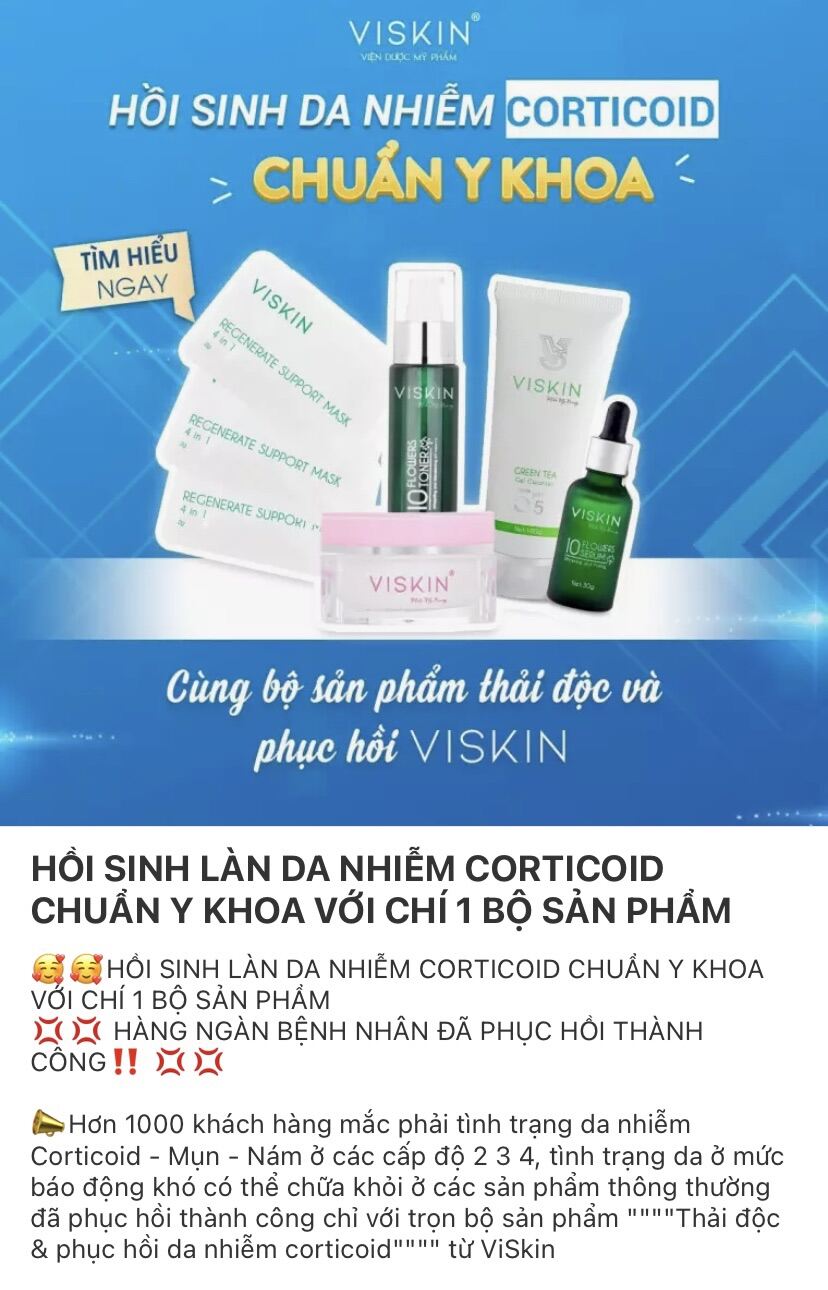 [ Combo Chính Hãng] Combo Hồi Phục Da Tại Nhà Viskin