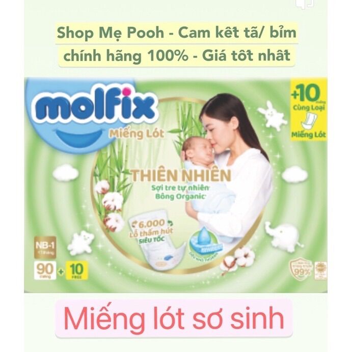 Miếng lót sơ sinh molfix nb1-64+10/nb2-60+6/nb1-90+10