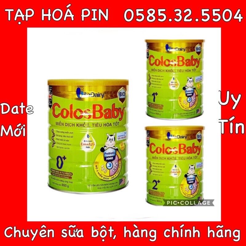 Sữa bột colosbaby bio số 0,1,2 800g